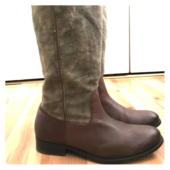 canvas riding boots
